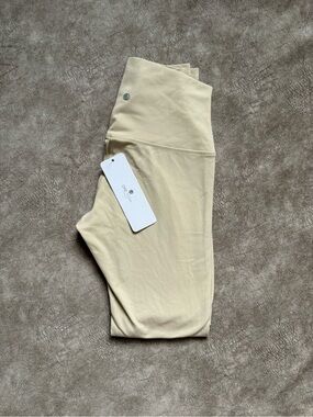 NWT CRZ YOGA High Waisted Nude Beige Leggings Size Small